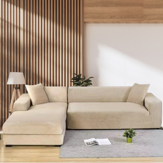 Sofa cover premium beige