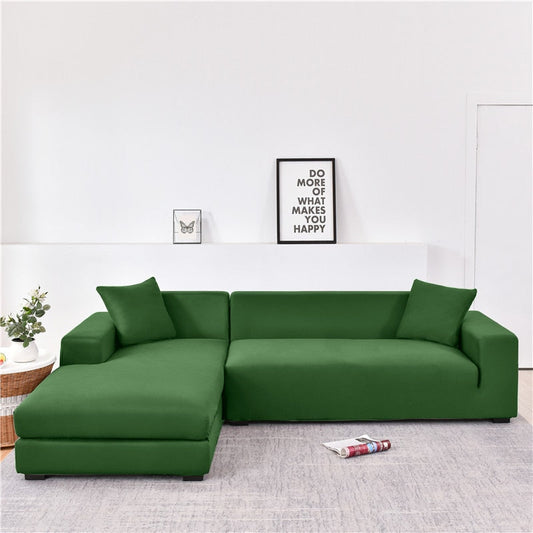 Elastic sofa cover green